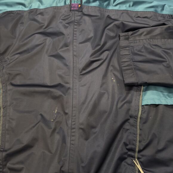 Vintage 90s Gore-Tex Jacket IN SPORT Made in USA Retro Navy Teal Mens M Retro - Picture 5 of 10